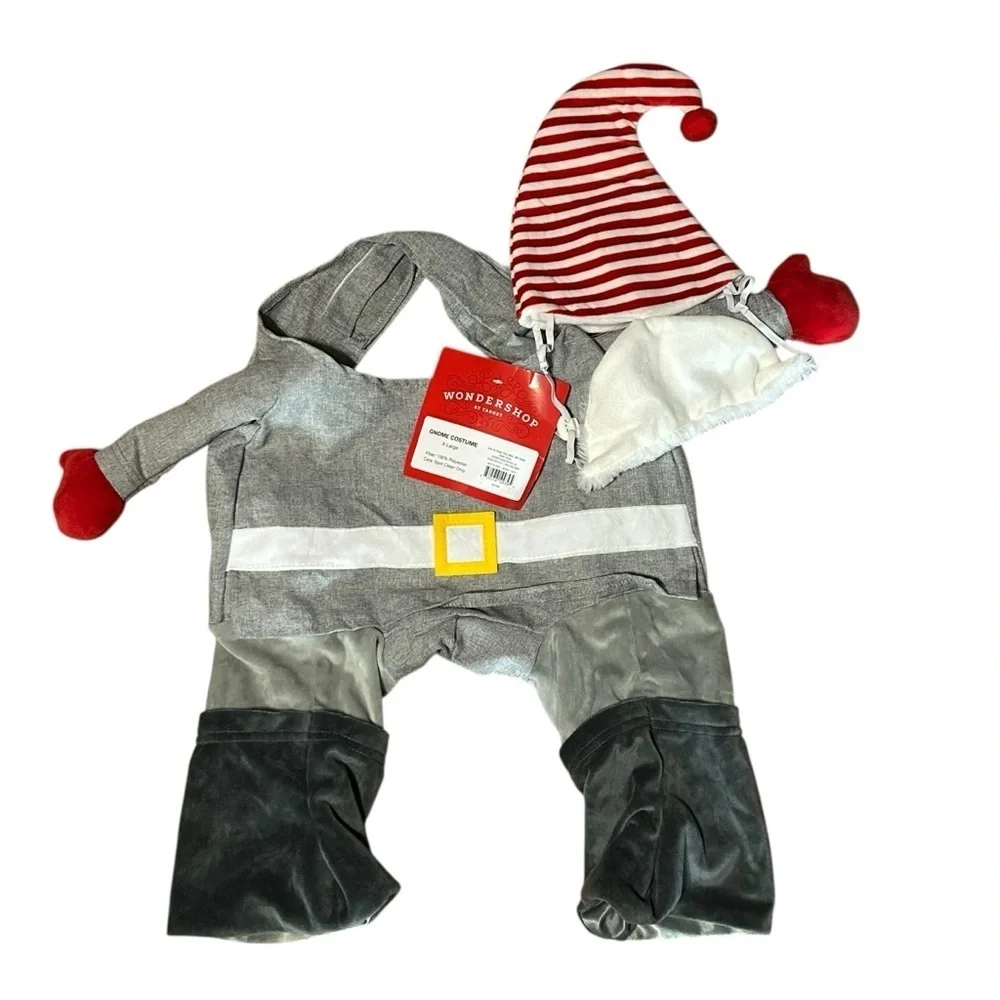 Wondershop Dog Pet Garden GNOME 3-Piece COSTUME SIze XL NEW